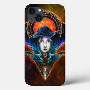 Trilia Red Nebula Portrait iPhone 13 Case
