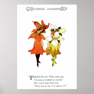 Trillium and Tiger-Lily Poster