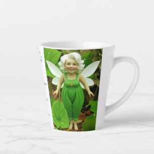 Trillium Fairy   Latte Mug