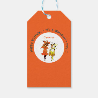 Trillium Tiger-Lily Whimsical Flower Party Supply Gift Tags