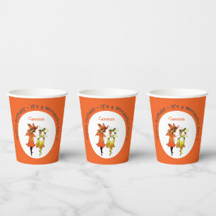 Trillium Tiger-Lily Whimsical Flower Party Supply Paper Cups