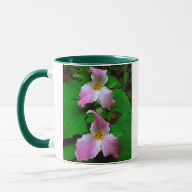 Trillium Wildflower Mug (Left)