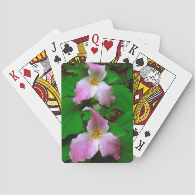 Trillium Wildflower Playing Cards (Back)