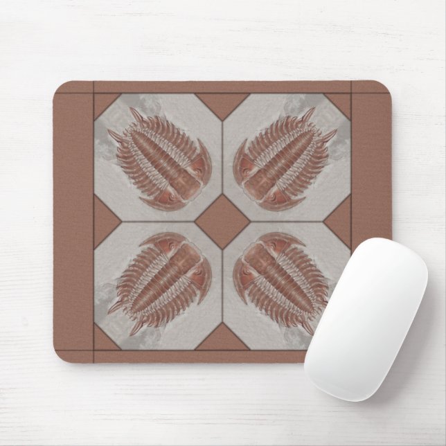 Trilobite Art Mouse Mat (With Mouse)