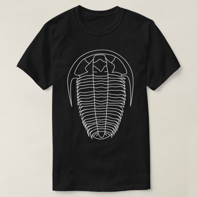 Trilobite Fossil Geology Teacher Student Geologist T-Shirt (Design Front)