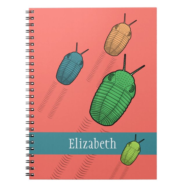 Trilobite Migration- Prehistoric Animal Notebook (Front)
