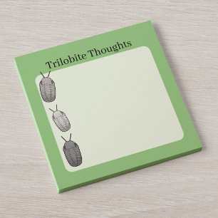 Trilobite Thoughts- Prehistoric Fossil Post-it Notes