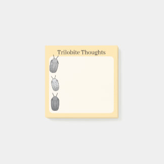 Trilobite Thoughts- Prehistoric Fossil Post-it Notes