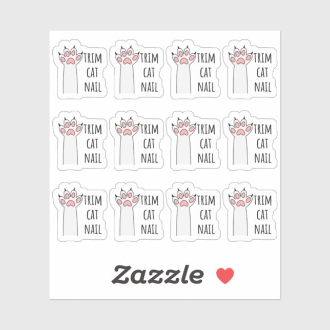 Trim Cat Nails Clipping Nail Pet Grooming Planner (Sheet)