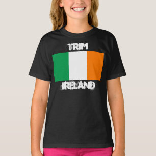 Trim, Ireland with Irish flag Kids T-Shirt