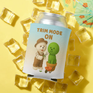 Trim Mode On: Cute Gardener Dog & Topiary Art Can Cooler