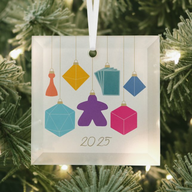 Trim the Tree with Board Games Glass Ornament (Insitu)