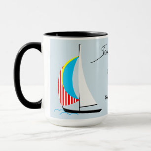 Trim Your Sails Custom Sailboat  Mug
