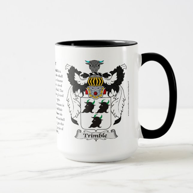 Trimble Family Coat of Arms Mug (Right)