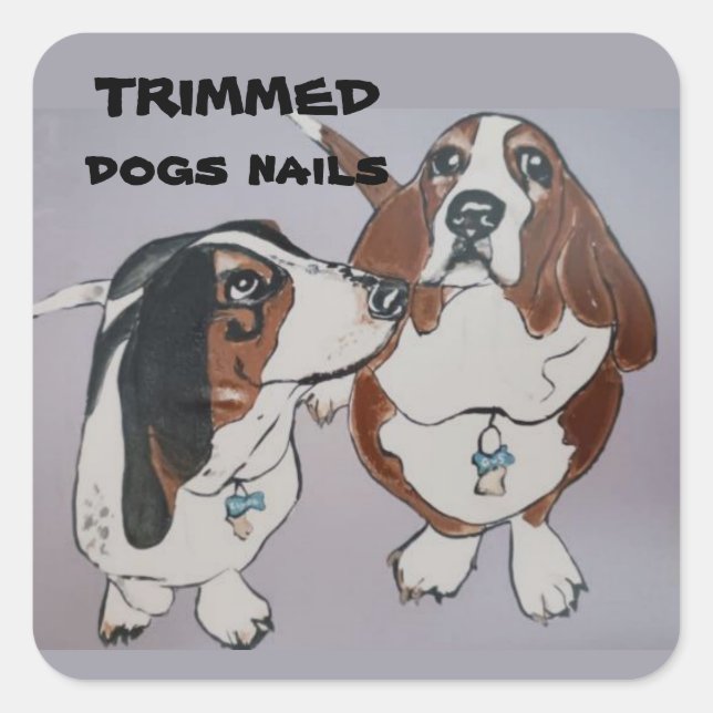 trimmed dogs nails Classic Round Stickers (Front)