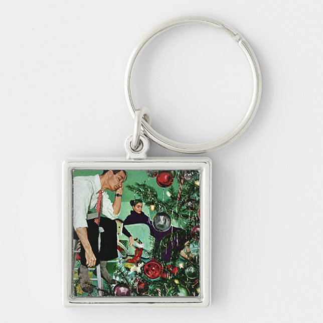 Trimming the Tree Key Ring (Front)