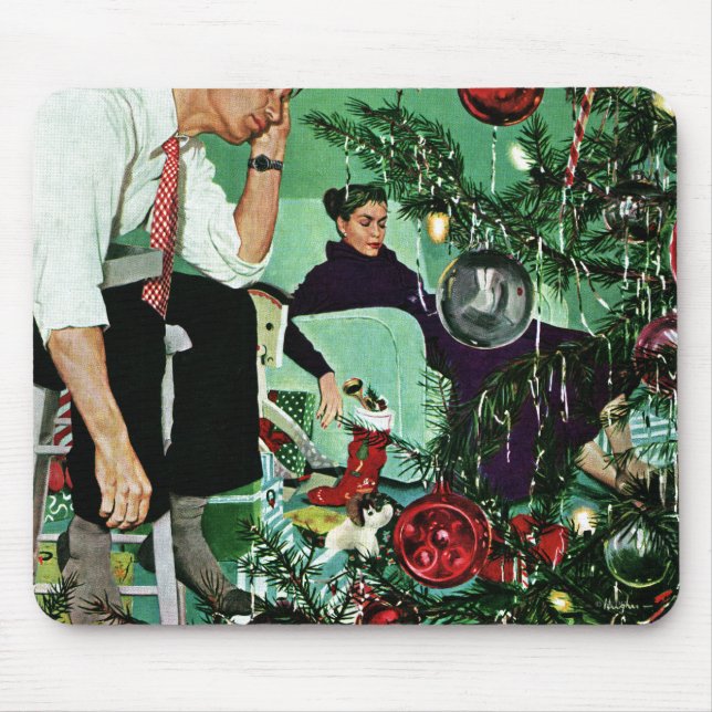 Trimming the Tree Mouse Mat (Front)