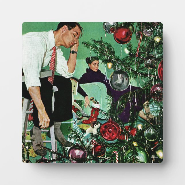 Trimming the Tree Plaque (Front)