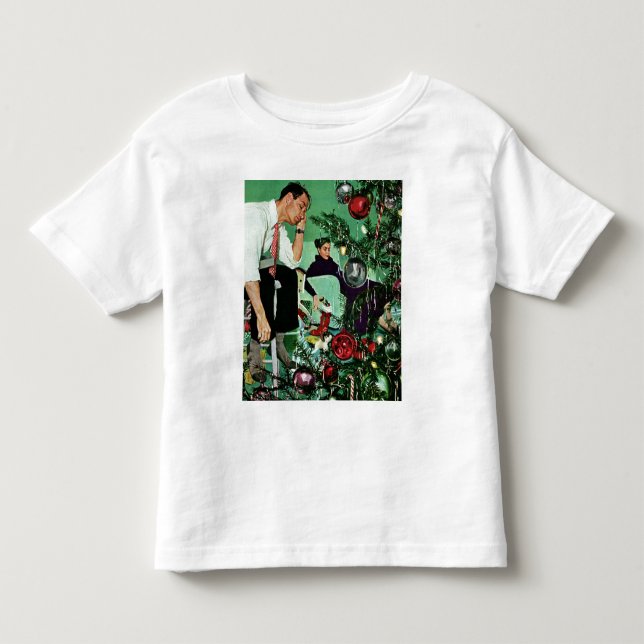 Trimming the Tree Toddler T-Shirt (Front)