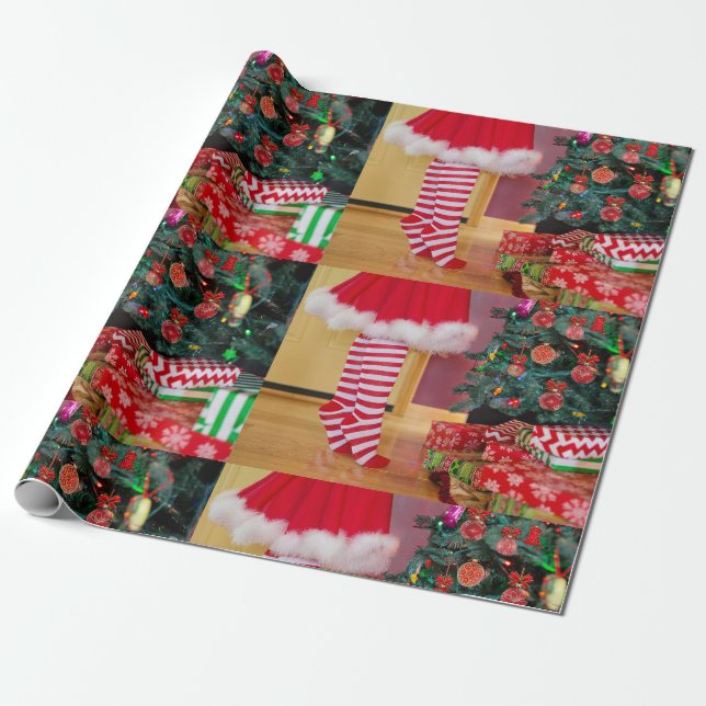 TRIMMING THE  TREE WRAPPING PAPER (Unrolled)
