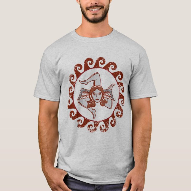 Trinacria Red t-shirt (Front)