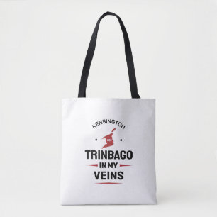 Trinbago in My Veins   Trini Pride WHITE Tote Bag