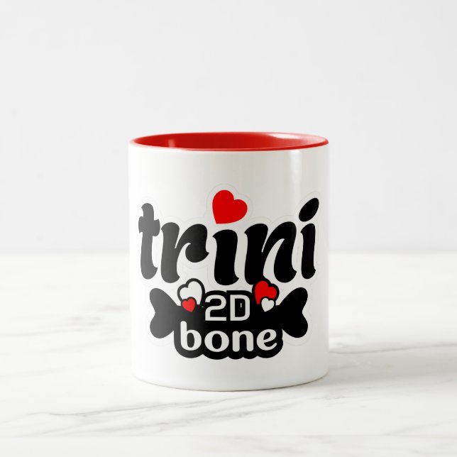 Trini 2D Bone Two-Tone Coffee Mug (Center)