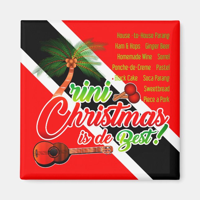 Trini Christmas is de Best Magnet (Front)