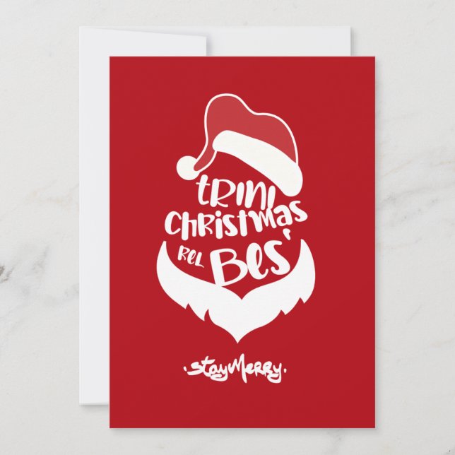 TRINI CHRISTMAS RE'L BES' HOLIDAY CARD (Front)