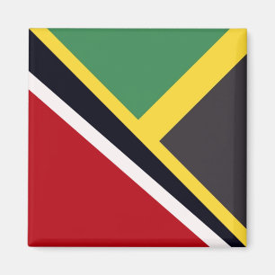 Trini Jamaican Flag   Trinidad Jamaica Flag Magnet