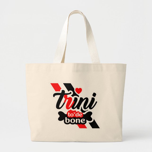 Trini to the Bone Large Tote Bag (Front)