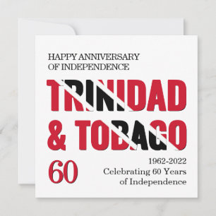 TRINIDAD 60th Anniversary Independence Card