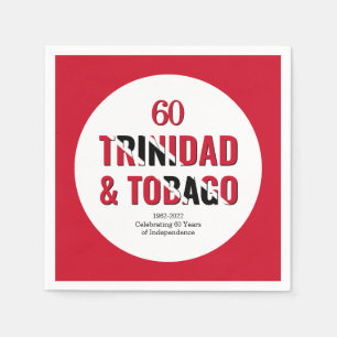 TRINIDAD 60th Anniversary Independence Napkin