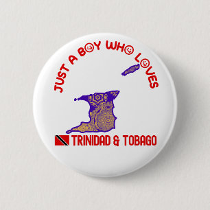 Trinidad And Tobago  6 Cm Round Badge