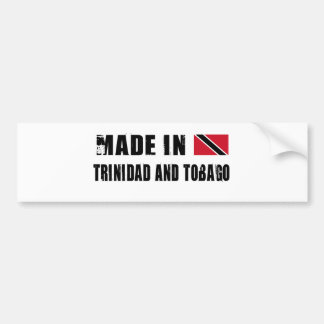 TRINIDAD AND TOBAGO BUMPER STICKER