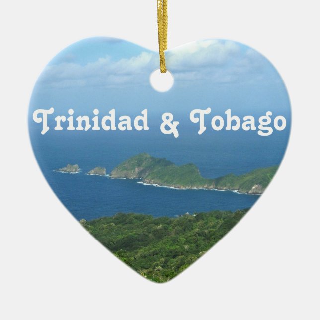 Trinidad and Tobago Ceramic Tree Decoration (Front)
