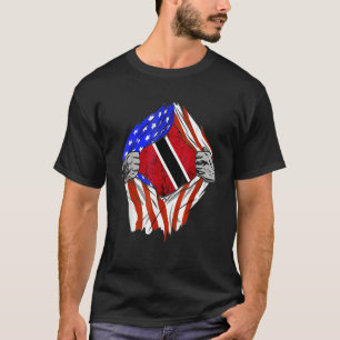 Trinidad And Tobago Chest Trinidadian Pride Flag R T-Shirt