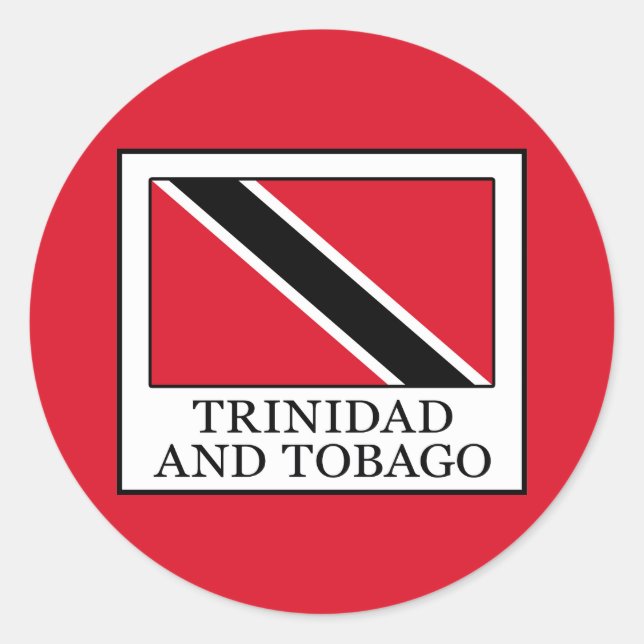 Trinidad and Tobago Classic Round Sticker (Front)