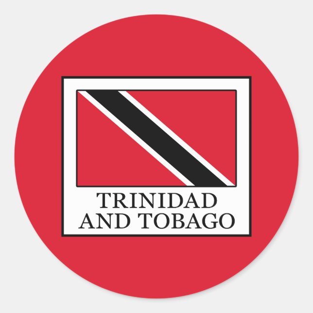 Trinidad and Tobago Classic Round Sticker (Front)
