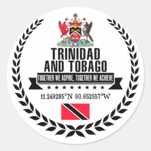 Trinidad and Tobago Classic Round Sticker