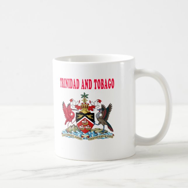 Trinidad and Tobago Coat Of Arms Designs Coffee Mug (Right)