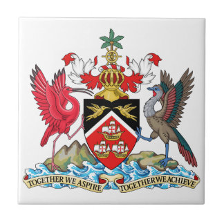 Trinidad and Tobago Coat of Arms Tile