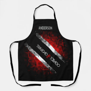Trinidad and Tobago Dot Flag with Name Apron