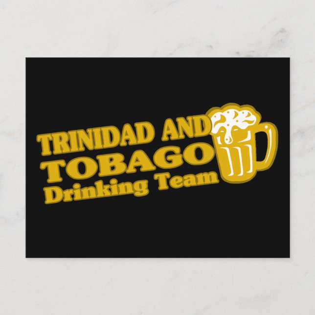 Trinidad and Tobago Drinking Team Postcard (Front)