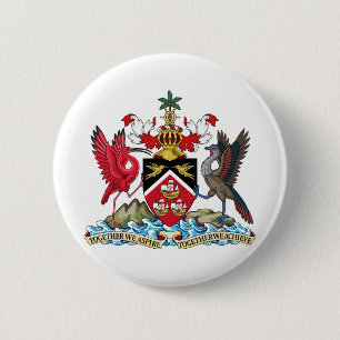 trinidad and tobago emblem 6 cm round badge