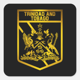 Trinidad and Tobago Emblem Square Sticker