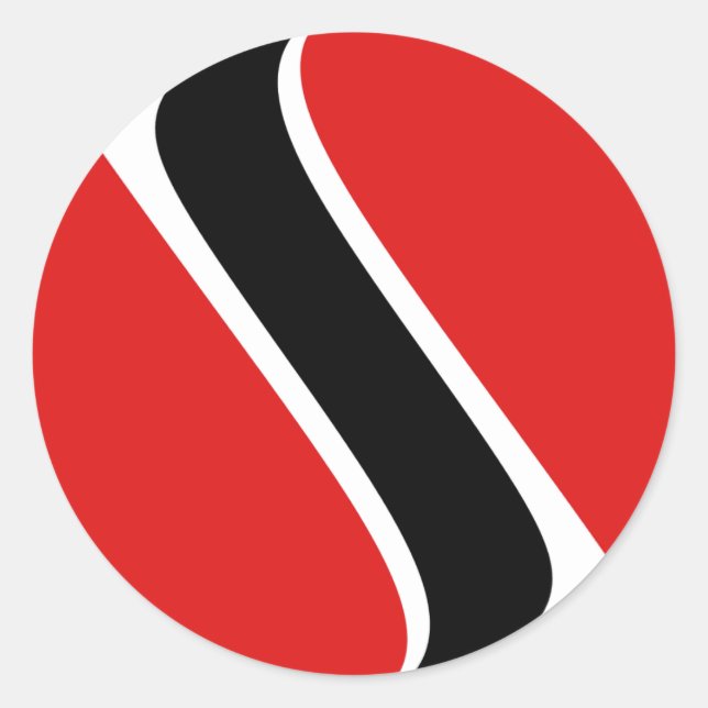 Trinidad and Tobago Fisheye Flag Sticker (Front)