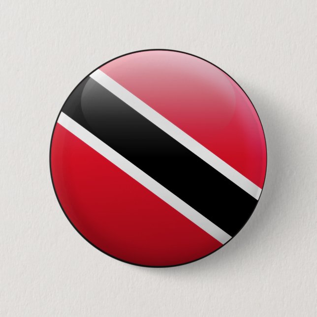Trinidad and Tobago Flag 6 Cm Round Badge (Front)