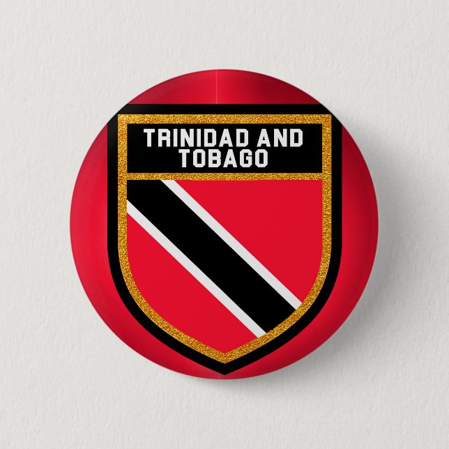 Trinidad And Tobago Flag 6 Cm Round Badge (Front)