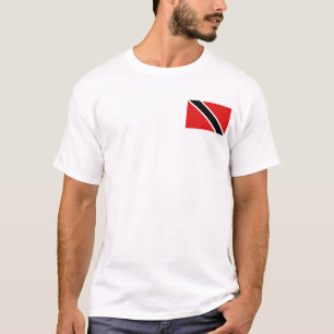 Trinidad and Tobago Flag and Map T-Shirt